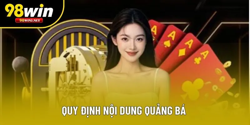 Quy định nội dung quảng bá